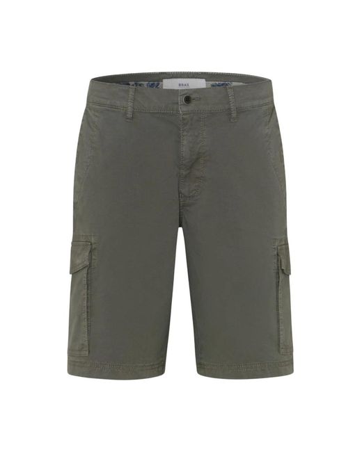 Brax Grüne brazil shorts mit taschen in Gray für Herren