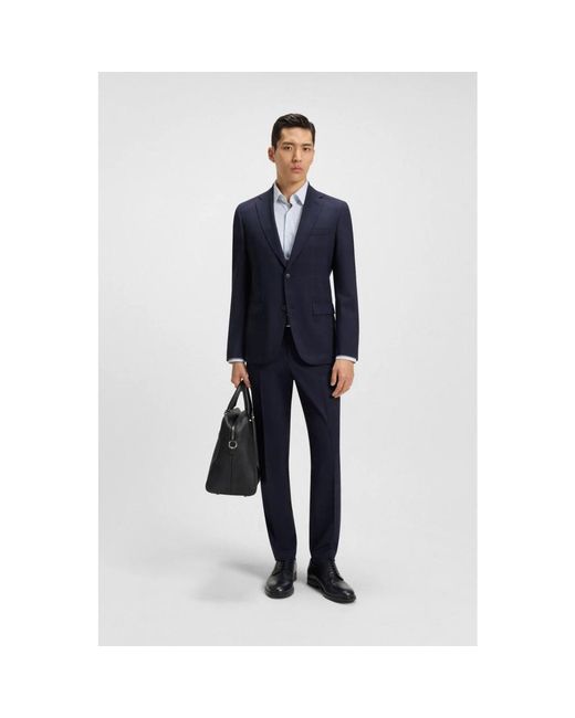 Single Breasted Suits HUGO de hombre de color Blue