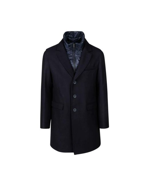 Herno Blue Single-Breasted Coats for men