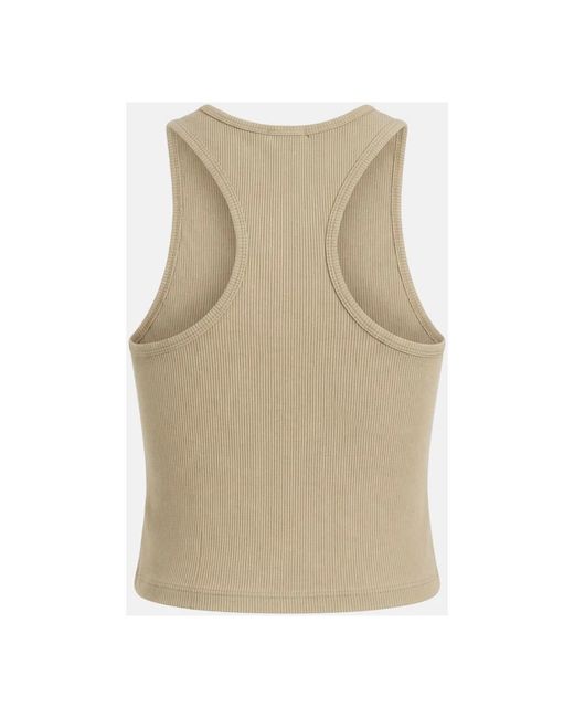 Dickies Natural Sleeveless Tops