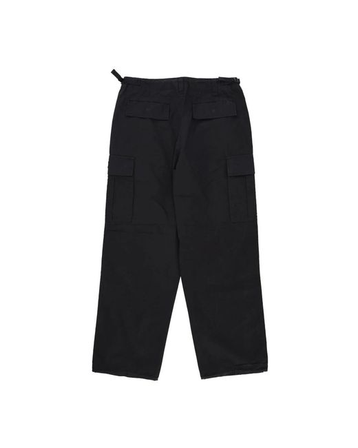 Obey Black Straight Trousers for men