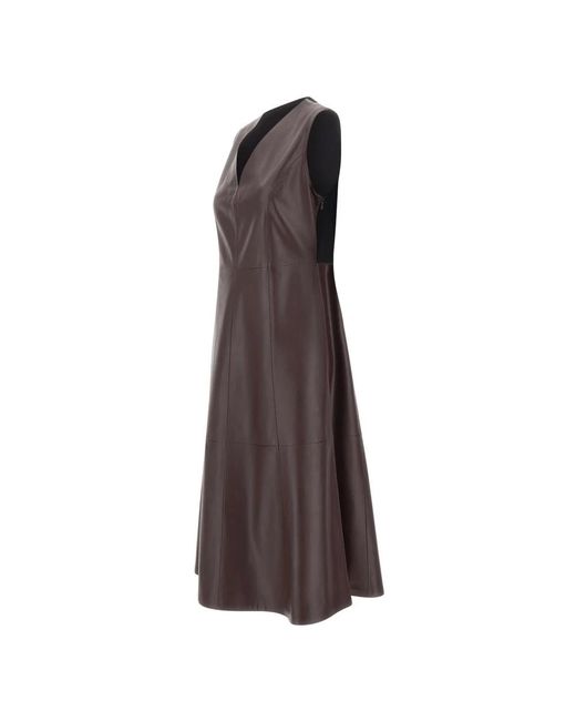 Elena Miro Brown Midi Dresses