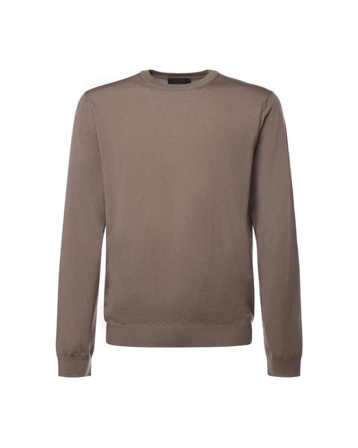 Zanone Hoodies & Sweatvesten ,Sweatshirts in het Brown voor heren