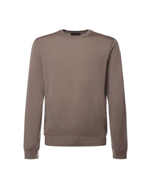 Zanone Hoodies & Sweatvesten ,Sweatshirts in het Brown voor heren