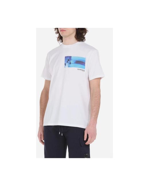 Sundek Blue T-Shirts for men