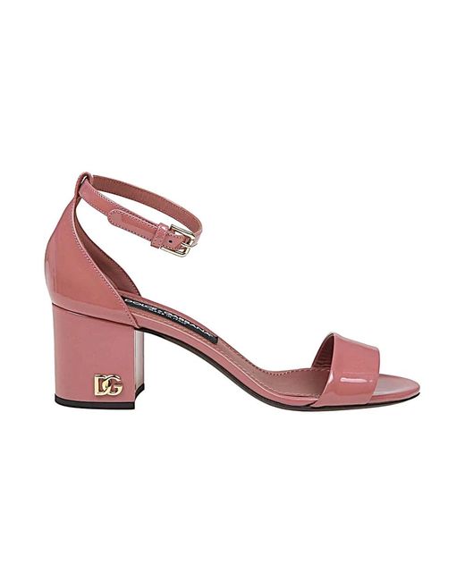 High Heel Sandals di Dolce & Gabbana in Pink