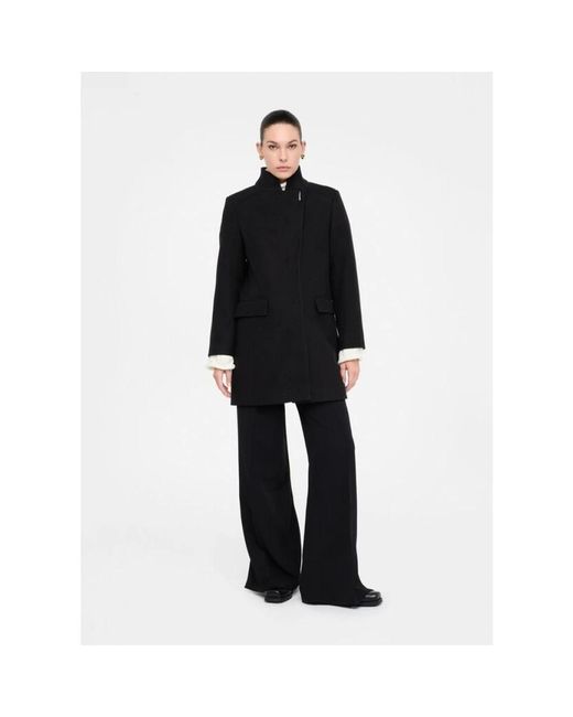 Liu Jo Black Single-Breasted Coats