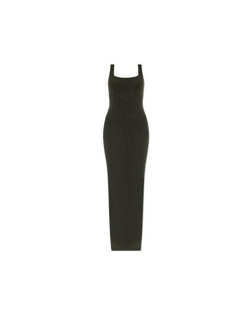 Entire studios Black Kleid square neck maxi