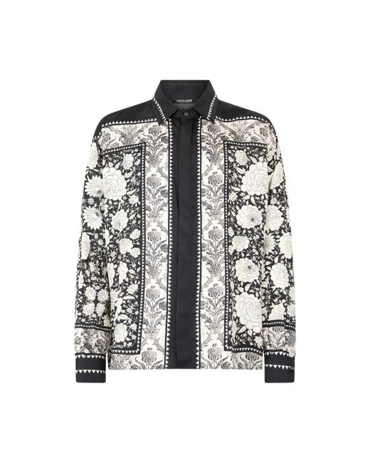 Roberto Cavalli Black Casual Shirts for men