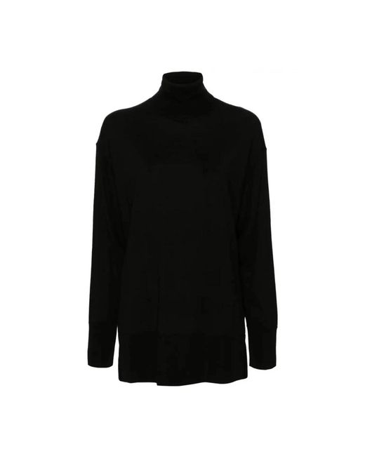 Aspesi Merino Wollen Coltrui in het Black