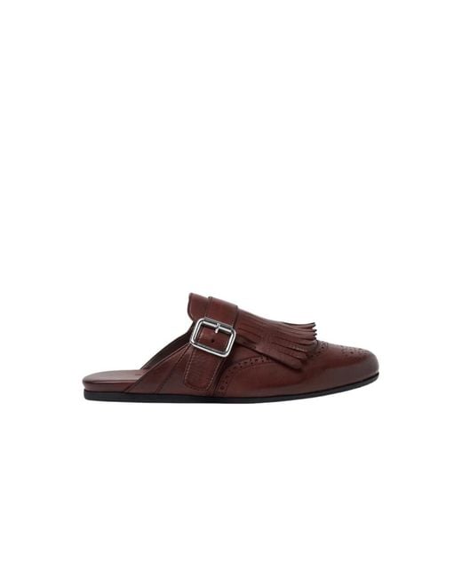 Scarosso Brown Mules
