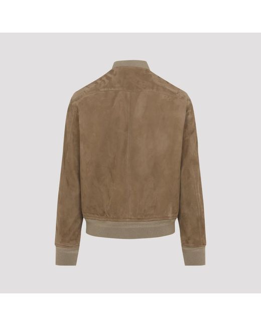 Tom Ford Green Leather Jackets for men