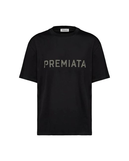 Premiata Tops ,Zwart ,Katoen Katoenen T-Shirt Met Print in het Black voor heren