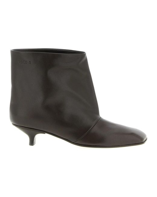 Vicini Black Heeled Boots