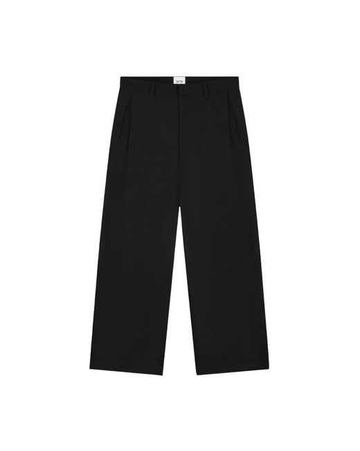 Arte' Black Wide Trousers for men