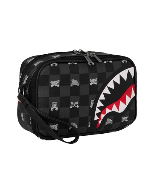 Sprayground Black Toilet Bags for men