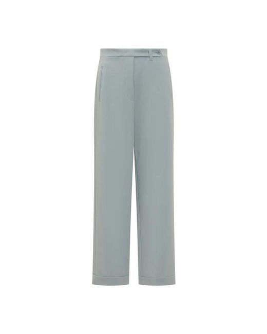 Emporio Armani Gray Straight Trousers