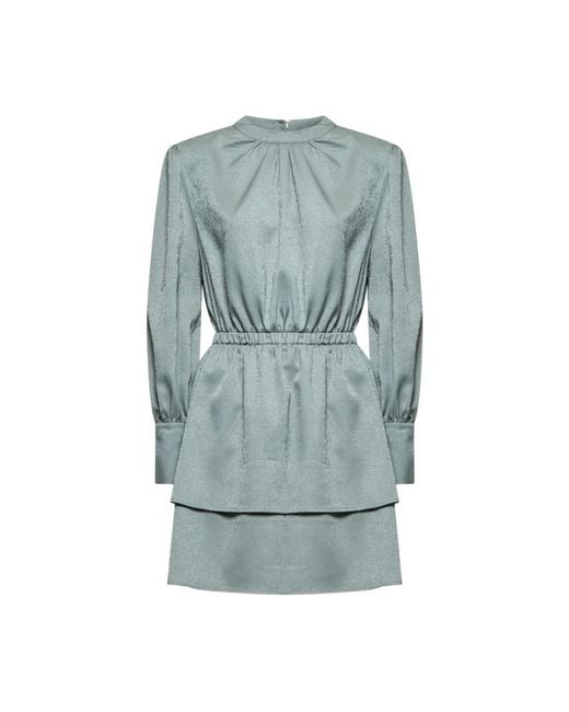 Silvian Heach Jurk Met Gerimpelde Taille in het Gray
