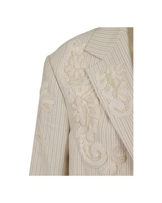 Dries Van Noten Natural Blazers