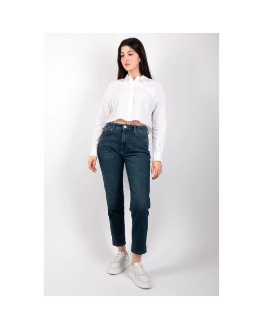 Sportmax Blue Cropped Jeans