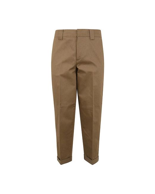 Golden Goose Deluxe Brand Natural Cropped Trousers for men