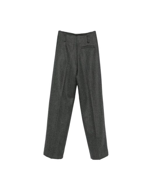 Forte_forte Gray Straight Trousers