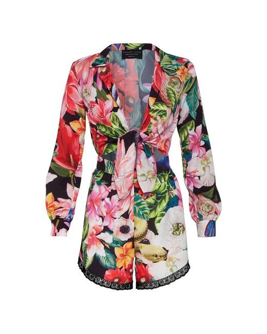 Playsuits Philipp Plein de color Red