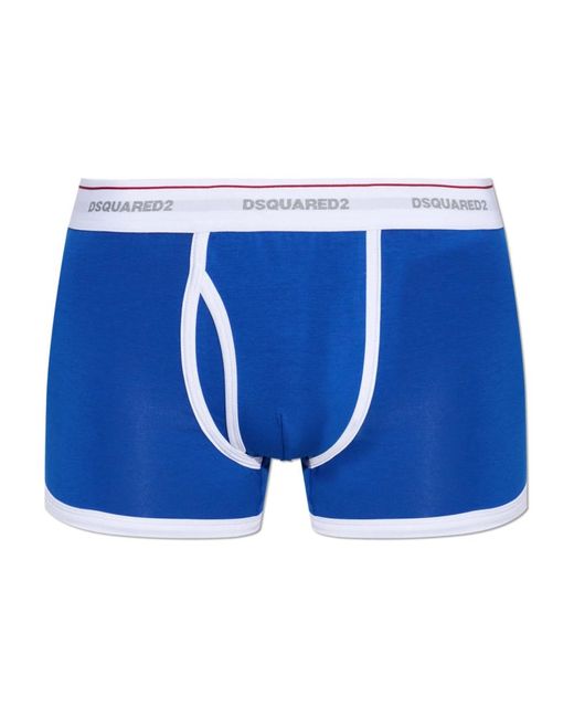 DSquared² Logo Boxers in het Blue voor heren