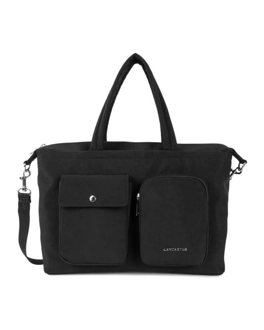 Lancaster Black Basic Pocket Bowlingtasche Schwarz