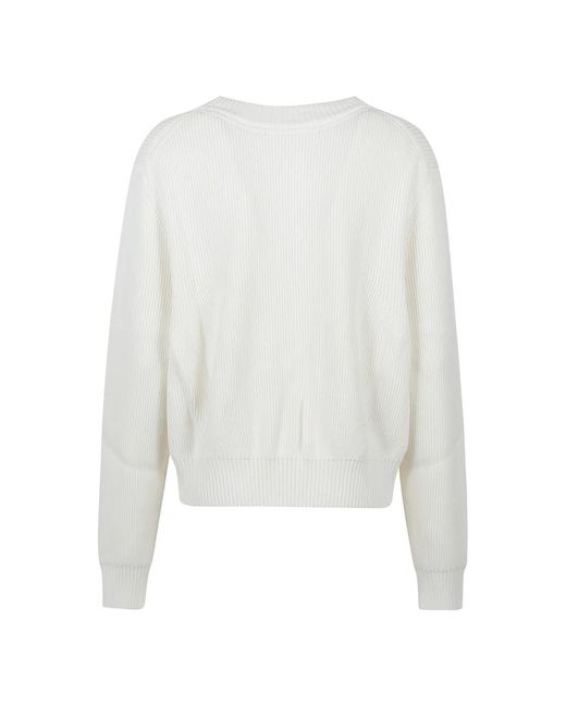 Victoria Beckham V-Neck Knitwear in het White
