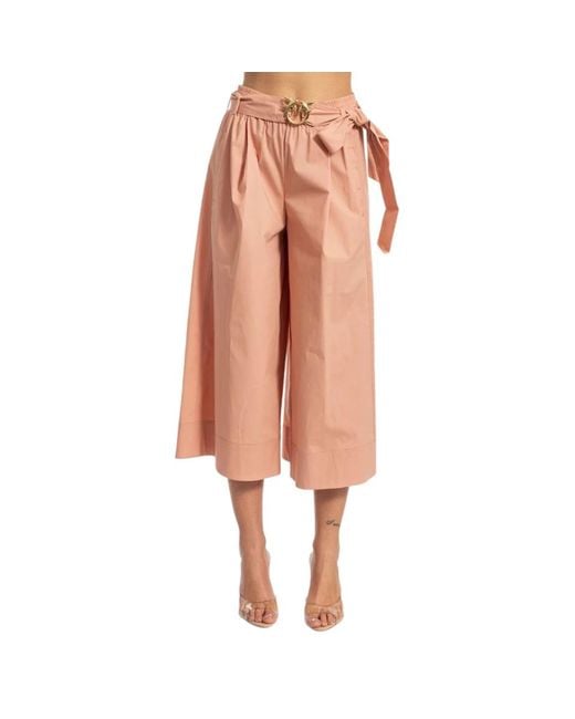 Pinko Pink Cropped Trousers