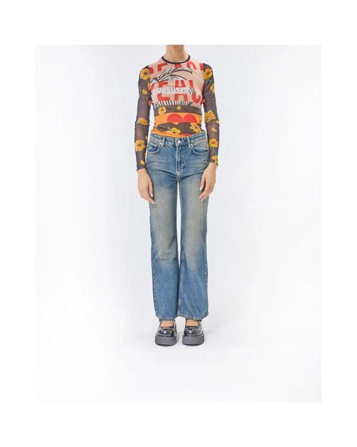 Moschino Blue Boot-Cut Jeans