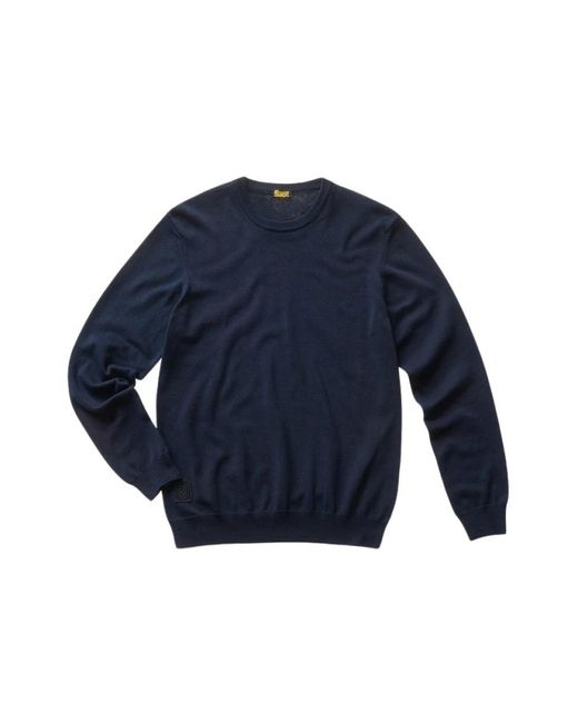 Blauer Blue Round-Neck Knitwear for men