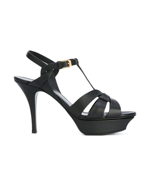 Saint Laurent Black High Heel Sandals