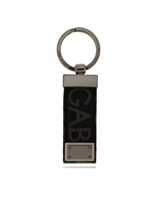 Keyrings di Dolce & Gabbana in Black da Uomo