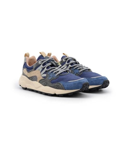 Flower Mountain Blue Sneakers for men