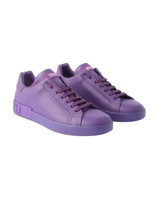 Dolce & Gabbana Purple Sneakers for men