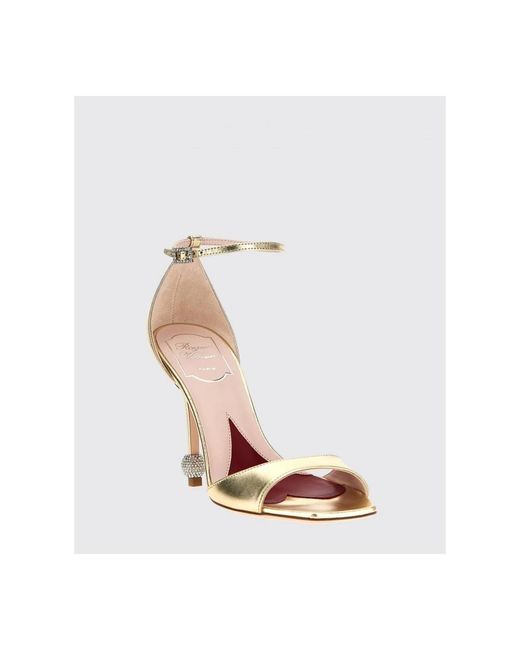 Roger Vivier Metallic High Heel Sandals