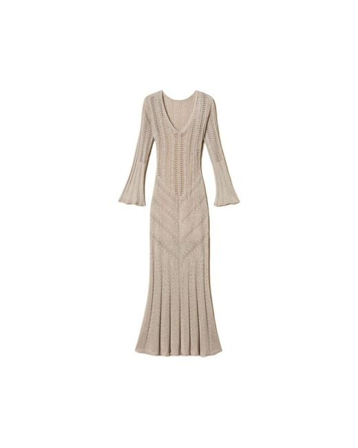 Twinset Natural Maxi Dresses