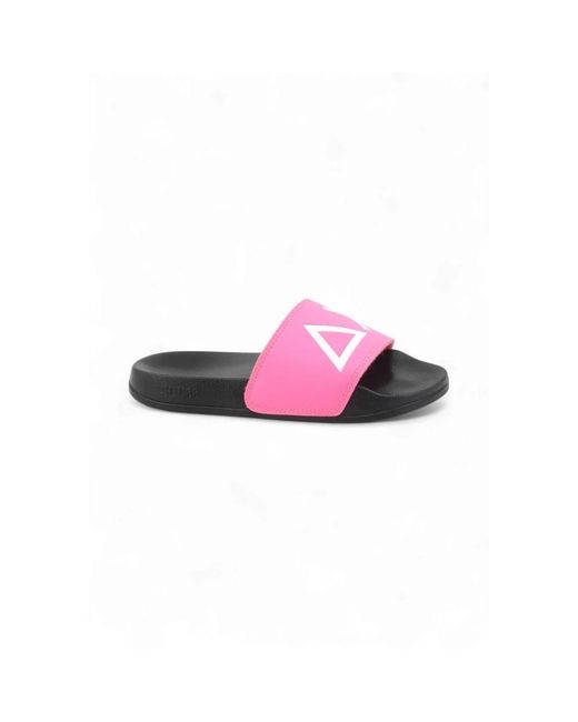 Sun 68 Pink Pu Slide