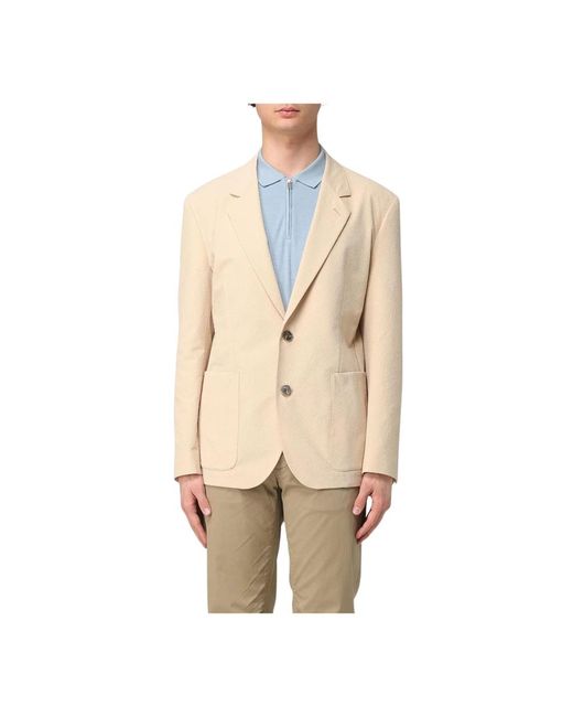 HUGO Natürlicher Revers-Blazer in Natural für Herren