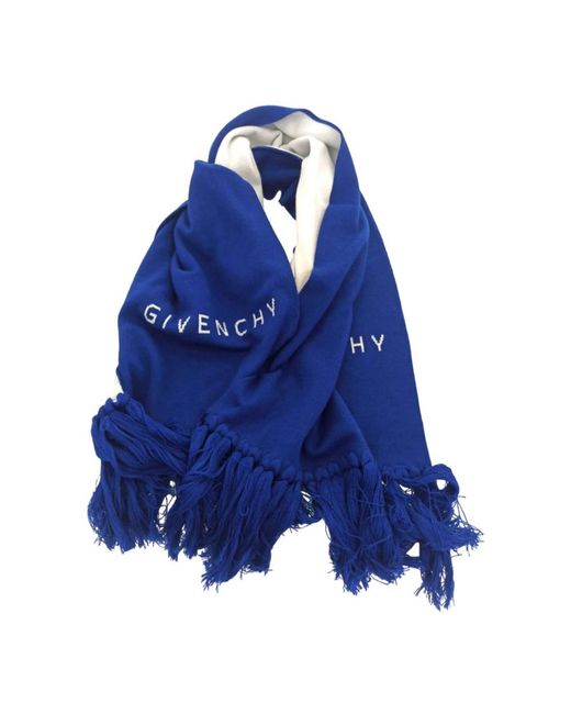 Givenchy Blue Winter Scarves