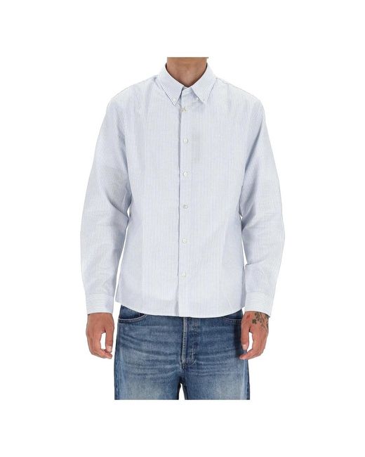 A.P.C. Blue Casual Shirts for men