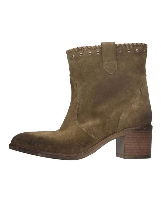 Strategia Brown Cowboy & Biker Boots
