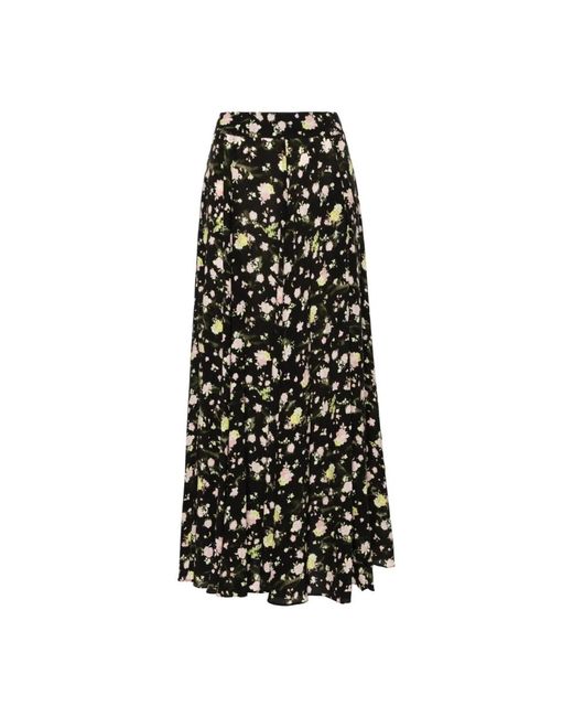 Falda larga estampada floral Zadig & Voltaire de color Black