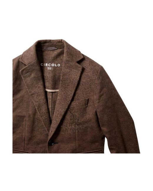 Circolo 1901 Brown Blazers for men