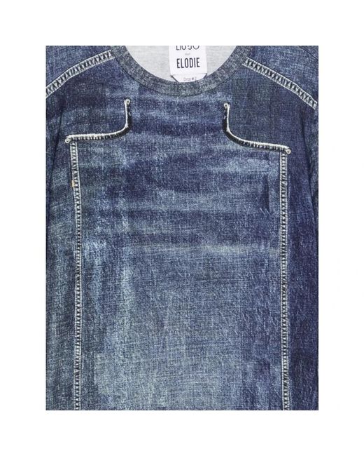 Liu Jo Blue Long Sleeve T-Shirts