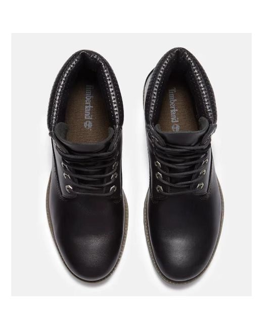 Timberland Schwarze Wasserdichte Schnürstiefel in Black für Herren