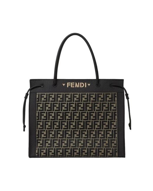 Fendi Black Shopping Bags