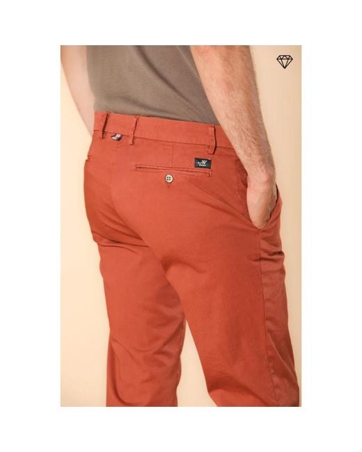 Mason's Terracotta Chino Hose Regular Fit in Red für Herren